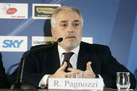 R.Pagnozzi a Casa Italia durante la presentazione della Squadra Italiana.