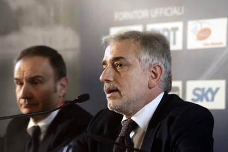 G.Petrucci e R.Pagnozzi a Casa Italia durante la presentazione della Squadra Italiana.