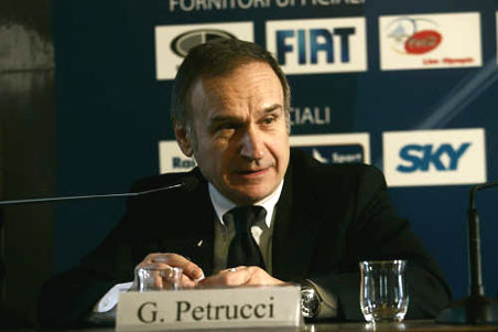 G.Petrucci a Casa Italia durante la presentazione della Squadra Italiana.